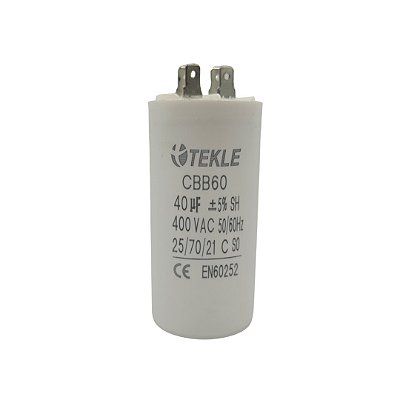CAPACITOR PERMANENTE C/TERMINAL 40,0 UF 380/400V