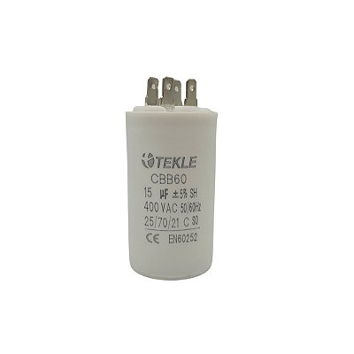 CAPACITOR PERMANENTE C/TERMINAL 15,0UF 380/400V