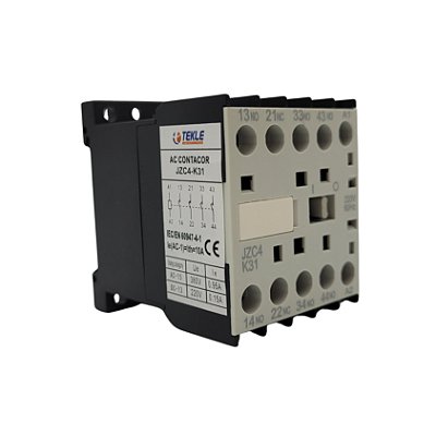 MINI CONTATOR AUXILIAR JZC4-K31 3NA+1NF 220Vca