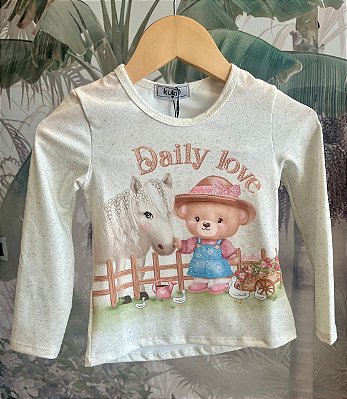 Blusinha coleção ursos