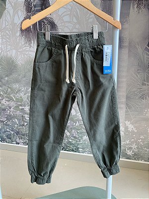 Calça jogger em sarja