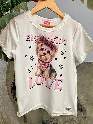 Blusinha Yorkshire com laço