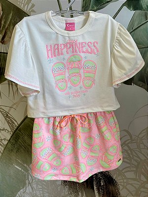 Conjunto com shorts saia