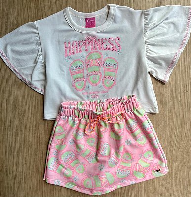 Conjunto com shorts saia