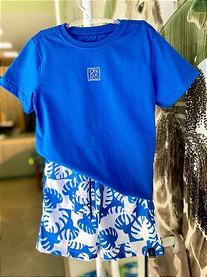 Conjunto com bermuda de tactel