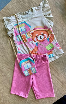 Conjunto com bolsinha