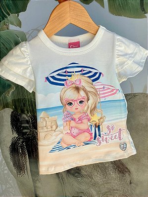 Blusinha com aplicações