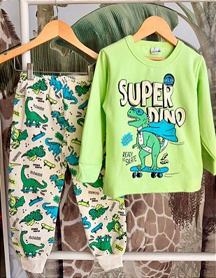 Pijama em moletom peluciado