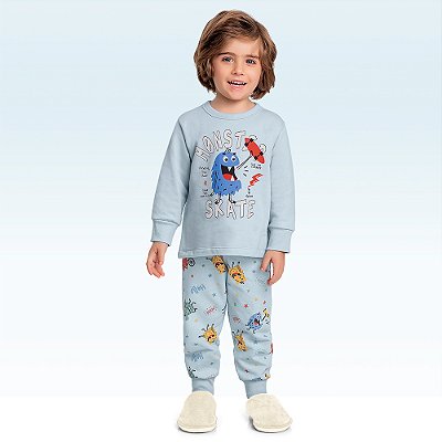 Pijama em moletom peluciado