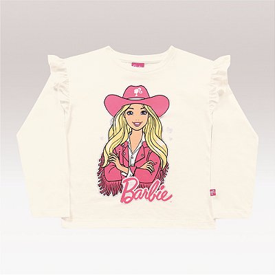 Blusinha manga longa Barbie