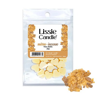 Wax Melts Mirra e Incenso 35g - Vela Pastilha Aromática Perfumada
