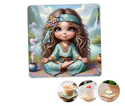Porta copo Vela aromática Rechaud protetor de superfície - modelo 02
