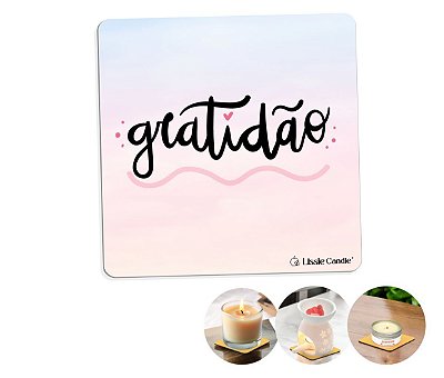 Porta copo Vela aromática Rechaud protetor de superfície - modelo 07
