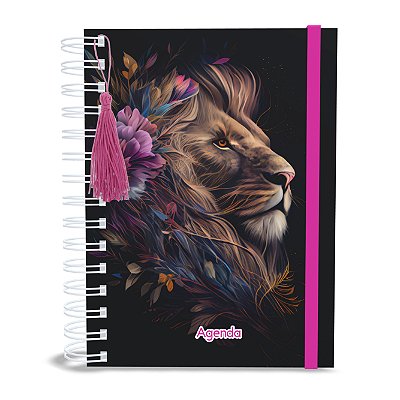 Agenda Gospel Papers - Leoa Floral - 1 Versículo por Dia - Capa Dura