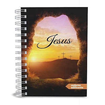 Caderno Edificante Gospel Papers Túmulo Jesus, 200 Páginas, A5, 75g, 1 Versículo por página
