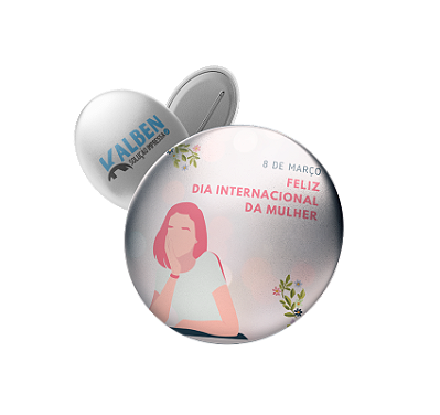 Bottons personalizados 100 Un Tam 3,8cm