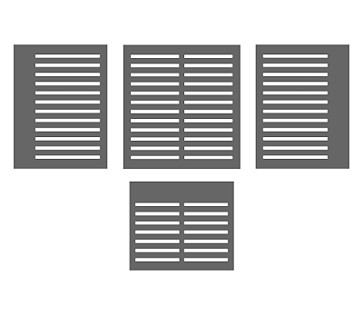 Protetor Para Ar Cond. Redondo, Grafite C/ Tampa Inf.