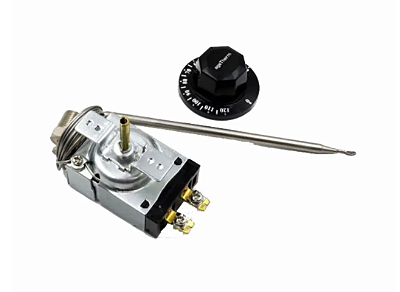 TERMOSTATO ANALOGICO BULBO CAPILAR 20/120 C - 30A COM ROSCA 3/8 BSP