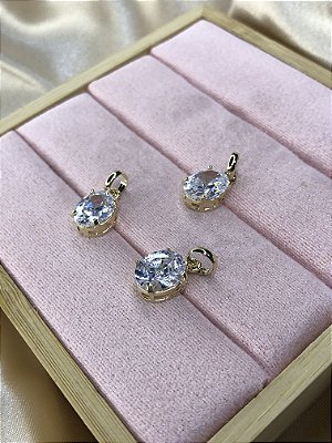 Pingente Oval Cristal