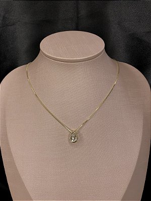 Gargantilha Gota Cristal de Zircônia