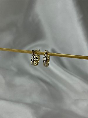 Argola PP Detalhada em Ródio