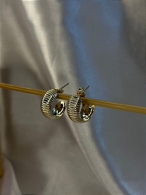 Argola Texturizada Grossa