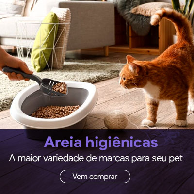 Mini banner areias higiênicas