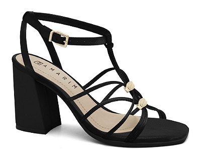 Sandália Ramarim Salto Bloco