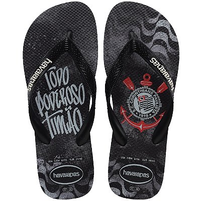 Chinelo Havaianas Times Corinthians