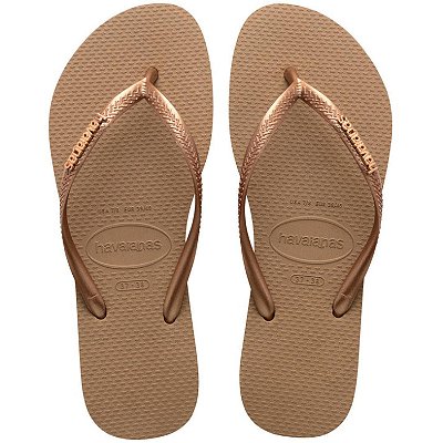 Chinelo Havaianas Slim Logo Metallic