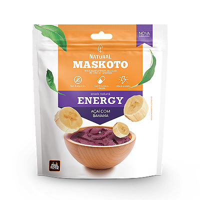 Snack Natural Maskoto Açaí com Banana