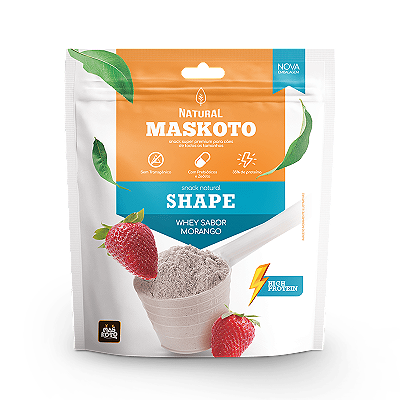 Snack Natural Maskoto Whey de Morango