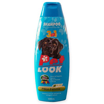 Shampoo 3x1 Pet Look Pelos Escuros 500ML