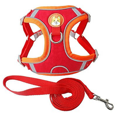 Peitoral Para Cão Colete Suede - M