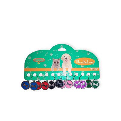 Plaquinha Pet Redonda Ossinho - 12un