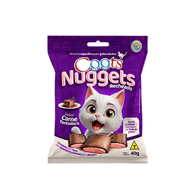Petisco para Gato Nuggets Sabor Carne