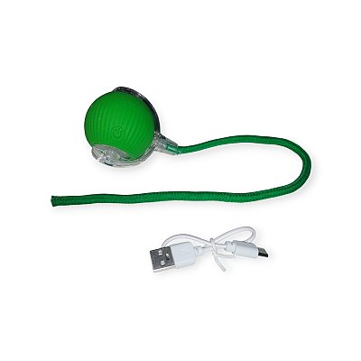 Bolinha Giratória com Corda Verde