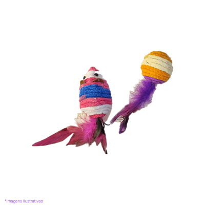 Rato / Bola Color Com Pena