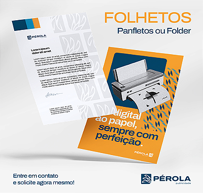 Folheto em Couche Brilho