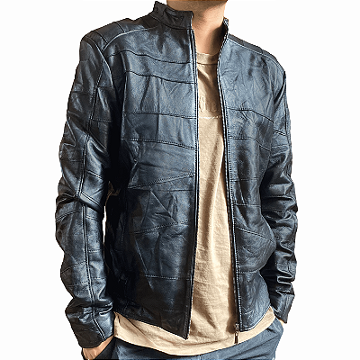 Jaqueta Masculina de Couro Legítimo