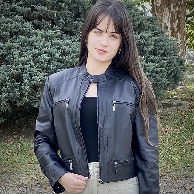 Jaqueta Feminina de Couro Pelica