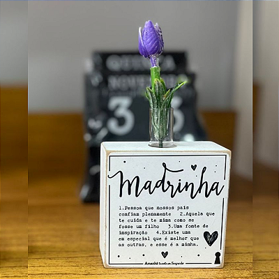 Mini Vaso Quadrado Madrinha
