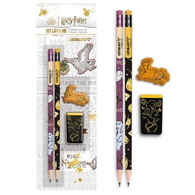 Kit escolar Harry Potter c/ 04 pecas - Leonara