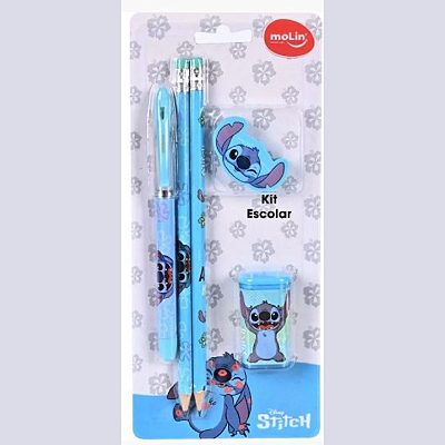 Kit escolar Stitch 5pçs - Molin