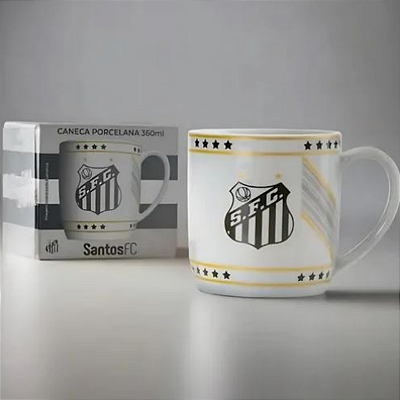 Caneca porcelana 360ml Santos