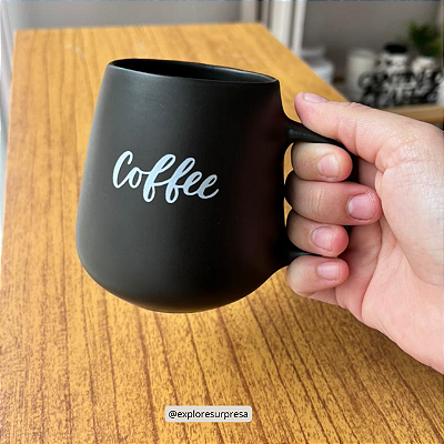 Caneca Bojuda Acetinada 260ml - Coffee