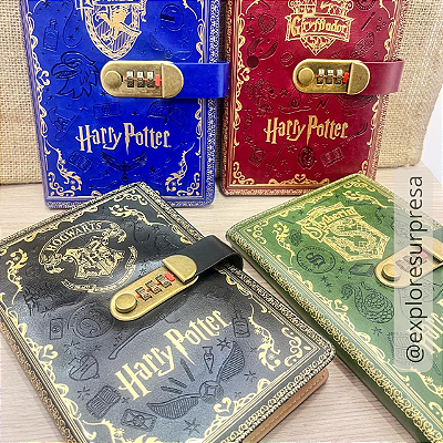 Caderno Luxo Harry Potter c/ Senha