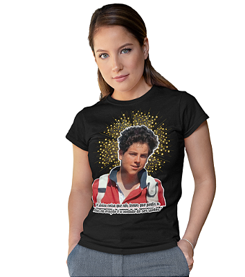 Camiseta São Carlo Acutis Fio 30 Penteado - Manto Cristão