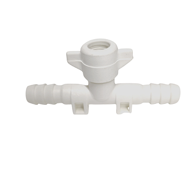 Conector T 1/2" Pdástico com Fixador