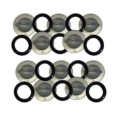 KIT- Disco metálico para Bico -15 mm C-6 (Dois Furos) 10 Unidades